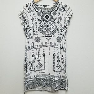 Melange Black & White Printed Kurta